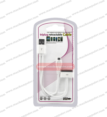Triplug Triplug Retractable Cable – Maxi Komputer
