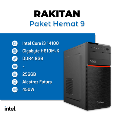 Rakitan Paket Hemat 9 Intel® Core™ i3 14100
