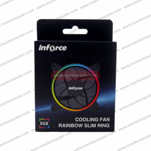Kipas Casing Inforce Cooling Fan Rainbow Slim Ring Hydro Bearing 120mm