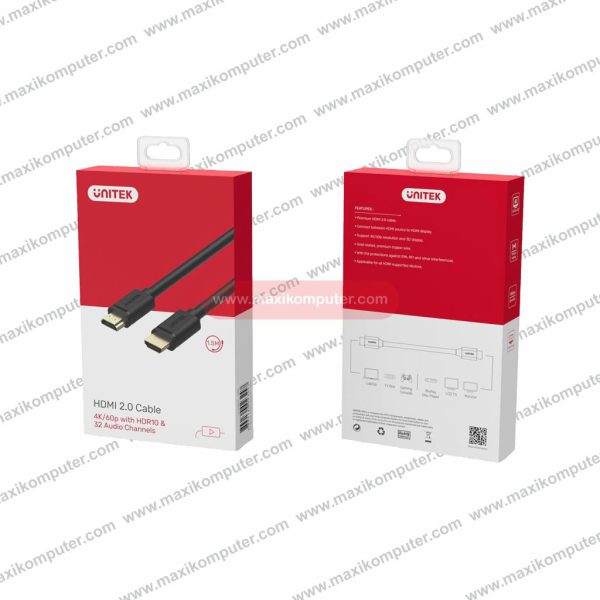 Kabel HDMI Unitek Y-C139M 3M HDMI 2.0 4K 60Hz High Speed