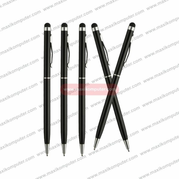 Stylus Pen 2in1 Ballpoint universal Touch Screen For Smartphone Tablet