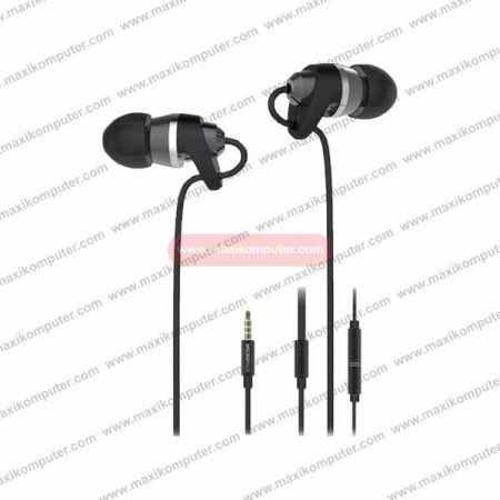 Earphone Micropack EM-300 Tangle Free Cable Jack 3,5mm Stereo