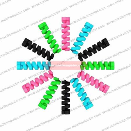 Kabel Protector Spiral Cable Protector 1cm High Quality Silicon 4Pcs