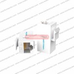 Barel LAN RJ45 Vention Cat6 UTP Keystone Jack Coupler Gold-Plated Pins