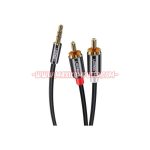 Kabel Audio Ugreen 3.5mm to 2RCA Male - Male Gold Plated - 2M