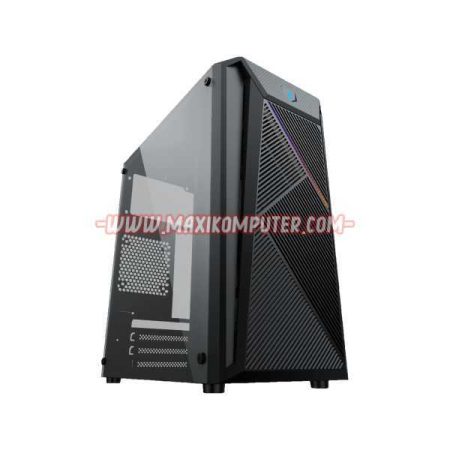 Infinity F07 Tempered Glass Side Panel M-ATX RGB Light Effect Gaming Case Casing Image