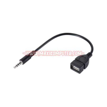 Aux 3.5mm to USB 2.0 Female Adapter Converter Kabel Konverter Image