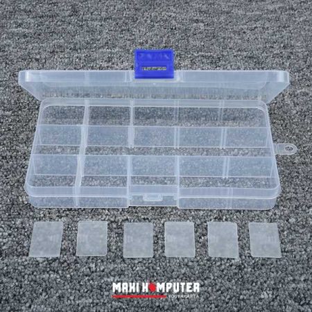24 Slot DIY Grid Box Transparent Case Adjustable Kotak Penyimpanan - Gambar 5
