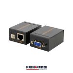 VGA Signal Extender 60M Single Ethernet Cable TX RX Konverter