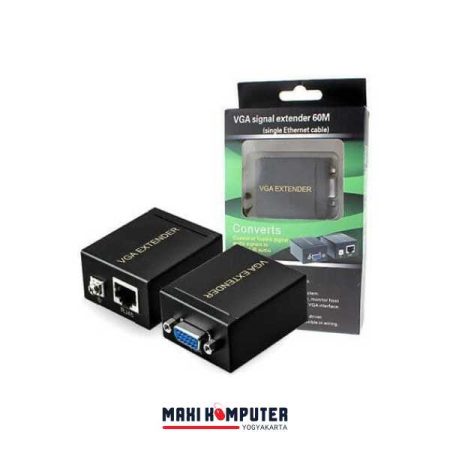 VGA Signal Extender 60M Single Ethernet Cable TX RX Konverter - Gambar 5