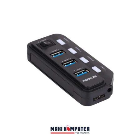 Rexus RXH-332 7 Port USB 3.1 USB 2.0 Combo Switch Save Power USB HUB - Gambar 2