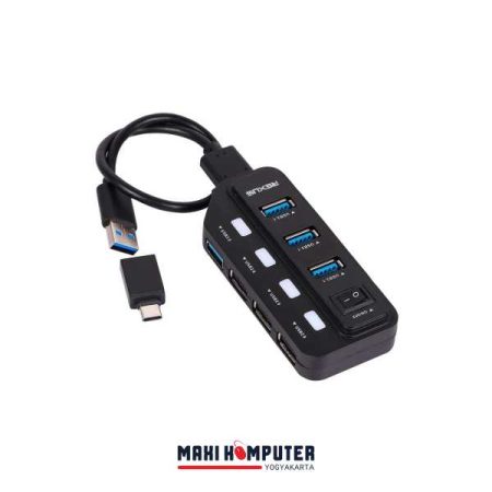 Rexus RXH-332 7 Port USB 3.1 USB 2.0 Combo Switch Save Power USB HUB - Gambar 5