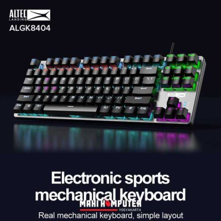 Altec Lansing ALGK-8404 FN Function TKL RGB Mechanical Gaming Keyboard - White-Grey - Gambar 2