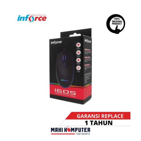 Inforce 1605 2400 DPI 4D Button RGB USB Wired Gaming Mouse - Gambar 4