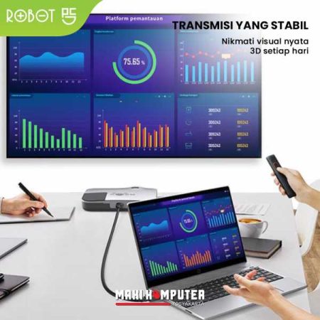 Robot RFH02 3D 4K*2K 60Hz No Delay 2M HDMI 2.0 Cable Kabel HDMI - Gambar 4