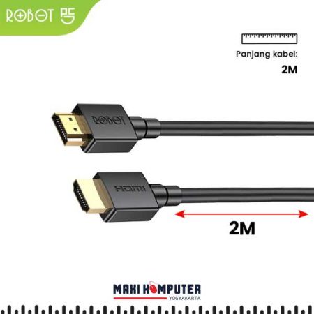 Robot RFH02 3D 4K*2K 60Hz No Delay 2M HDMI 2.0 Cable Kabel HDMI - Gambar 3