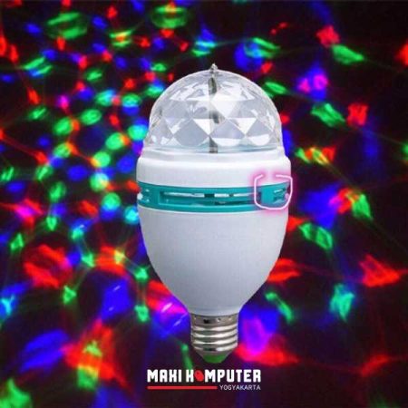 LED Mini Party Light 3W Full Color Rotating Lamp Lampu Disko - Gambar 4