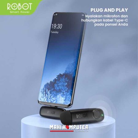 Robot RS20 Clear Sound Bluetooth 5 Omnidirectional Wireless Microphone - Gambar 3