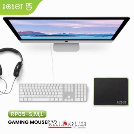 Robot RP05 Soft Fabric Anti-Slip Rubber Base Gaming Mousepad Mouse Pad - M - Gambar 3