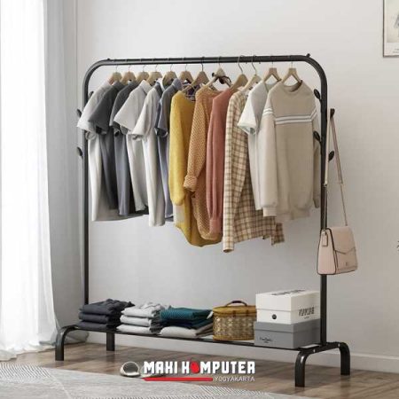 MH-997 Steel Material Single Stand Hanger Rak Gantungan Pakaian - Gambar 4