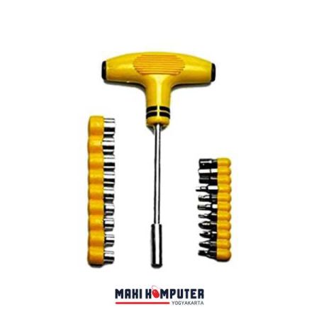 Jialong JL-1080 24Pcs Socket & Bits Set Tools Kit Obeng T Kunci Shock - Gambar 5