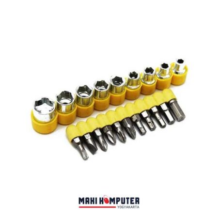 Jialong JL-1080 24Pcs Socket & Bits Set Tools Kit Obeng T Kunci Shock - Gambar 4