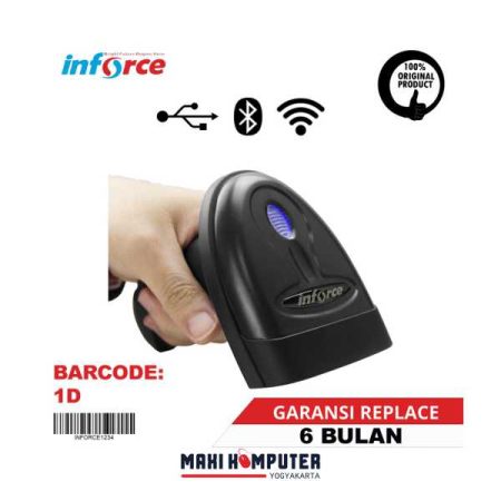 Inforce T88 1D USB Bluetooth Wireless Barcode Scanner - Gambar 3