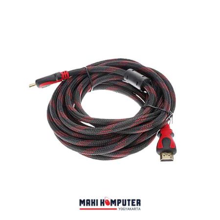NipponTech 5M HDMI Cable 1080P Gold Plated Kabel HDMI Serat Jaring