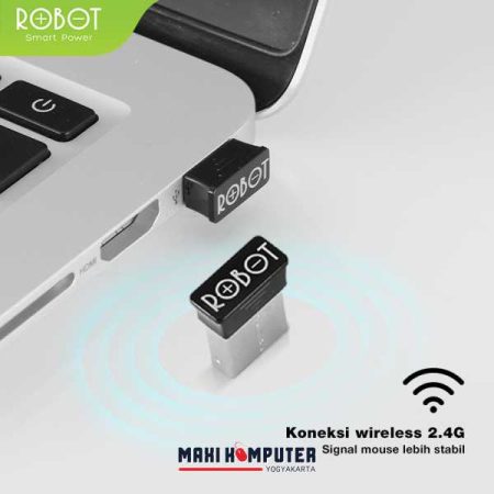 Robot M320 1600 DPI 6 Buttons 2.4GHz Silent Optical Wireless Mouse - Gambar 5