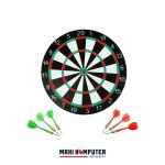 17" 2 Sisi Dartboard Game Papan Permainan Dart Panahan Busur Lempar