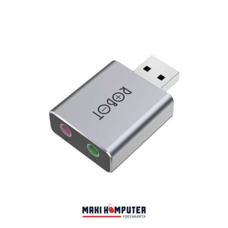 Robot US10 Noise Cancelling USB 2.0 Audio Mic Port External Sound Card