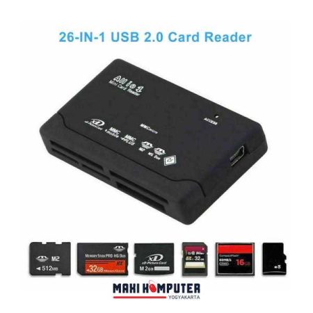All in One USB 2.0 Multislot Cardreader SD / microSD / M2 / XD / CF Card Reader - Gambar 2