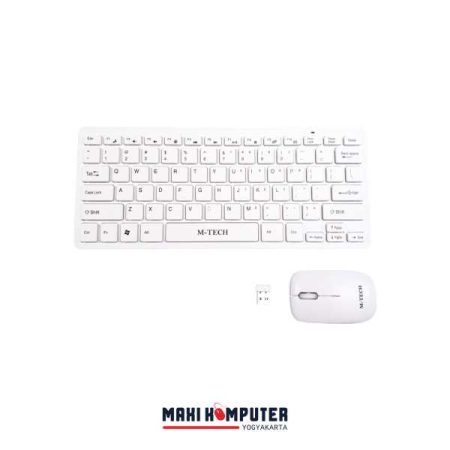 M-Tech STK-03 Wireless Mini Multimedia Keyboard Mouse Combo - Putih