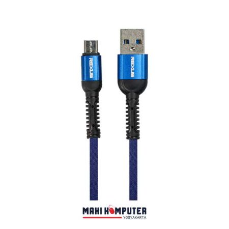 Rexus CB167M 2.4A 1M Rubber Grip Design Micro USB Cable Kabel Data - Gambar 2