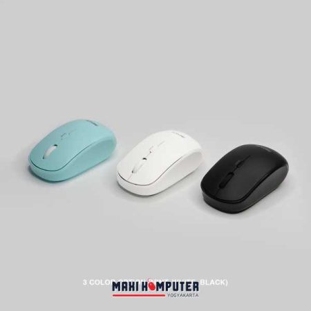 Rexus QB100 1600 DPI 4 Buttons Silent Click Dual Mode Wireless Mouse - Gambar 2