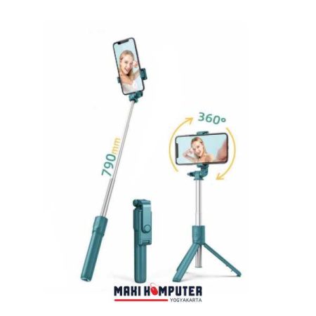 JC-11 Live Broadcast Wireless Selfie Stick Tongkat Selfie Tongsis - Gambar 3