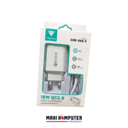 Tecnix CHR-089-C 18W QC3.0 3.1A Fast Charging Charger Adaptor - Type-C