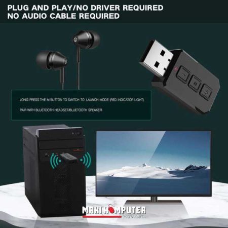 ZF169 Bluetooth 4.0 Car Wireless Audio Dongle Adapter Audio Receiver - Gambar 2