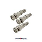 BNC Connector Drat Male RG-6 Coaxial Cable Konektor CCTV