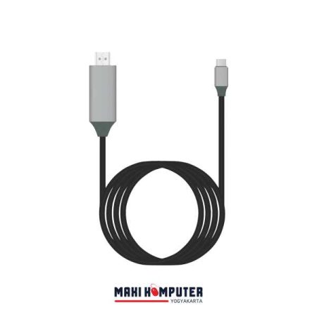 USB Type-C to HDTV Cable Adapter 4K 30Hz 2M PVC Material Kabel HDMI