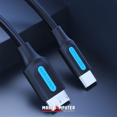 Vention USB Type-C Male to Micro B Male 1M Kabel Data HDD Harddisk - Gambar 2