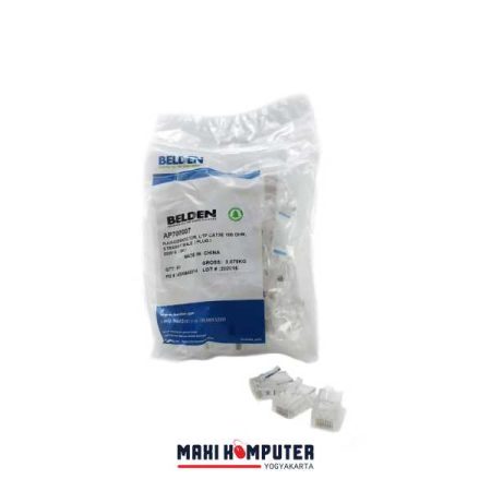 Belden AP700007 Cat5e Cat 5 RJ45 Connector Konektor LAN 1 Pack 50 Pcs - Gambar 2