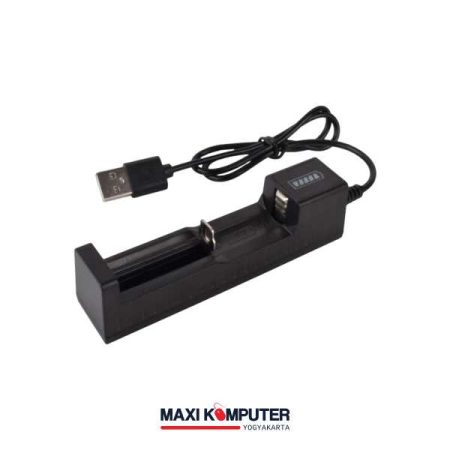 Li-ion 18650 26650 LED Indicator Single Slot Universal Battery Charger