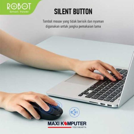 Robot M360 1800 DPI 4 Buttons Dual Mode Wireless Optical Mouse - Gambar 2