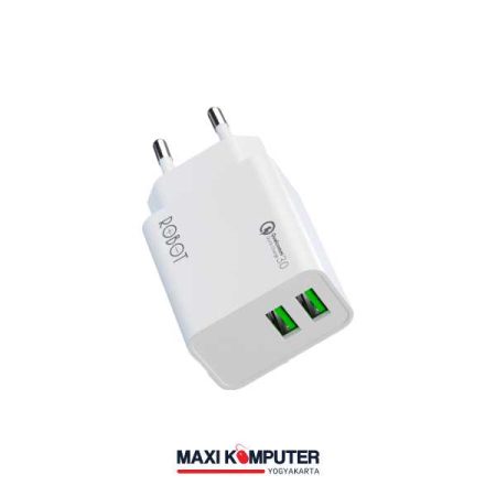 Robot RT-F3 18W Dual Port USB-A QC 3.0 3A Adaptor Charger