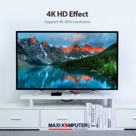 Vention 1 Input 2 Output 4K 30Hz HD Picture Quality HDMI Splitter - Gambar 2