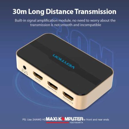 Vention 1 Input 2 Output 4K 30Hz HD Picture Quality HDMI Splitter - Gambar 5