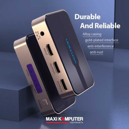 Vention 1 Input 2 Output 4K 30Hz HD Picture Quality HDMI Splitter - Gambar 4