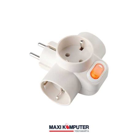 Uticon SC-382 T Arde + Saklar 3 Soket Steker Listrik