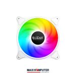 PCCooler FX-120-3 White Fixed LED Hydraulic Bearing 120mm Fan Case